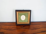 19th C Religious  Plaster Bust Shadow Box