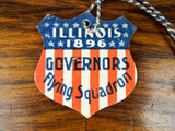 Antique 1896 Political USA Shield Illinois Governor John R Tanner Flying Squad