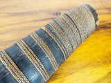 Antique 19th C Burmese Sword Widening Blade Dha With Scabbard