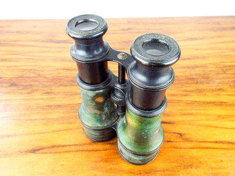 Antique 19th C French Military Binoculars ~ Le Maire Paris