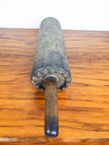 Antique Primitive Wood & Leather Rolling Pin