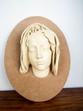 Vintage Religious Virgin Mary Wall Sculpture