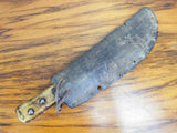 Antique Sioux Indian Native American Knife & Sheath Hoop Steel Paul Two Face