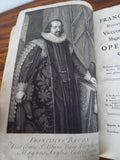 Antique First Edition Book 1730 Francis Bacon Opera Omnia Volume 1