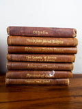 Antique Knickerbocker Miniature William Shakespeare Set 21 Leather Bound Books