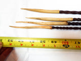 Antique Set of Cassowary Bone Head Hunting Tipped Arrows ~ Papua New Guinea