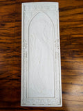 Antique Pair French Art Nouveau Alphonse Mucha Parian Plaques