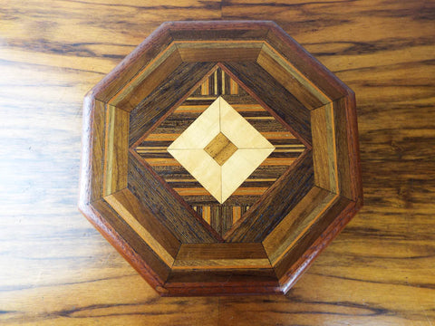 Vintage Wooden Mahogany Reuge Swiss Music Box Marquetry Wood Inlay Doyle 1985