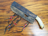 Antique 19th C Stag Horn Indian Native American Knife