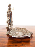 Antique Victorian Pocket Watch Swivel Stand Metal Watch Holder French Cherub