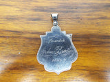 Antique Silver Religious 1886 Temperance Prohibition Medallion Medal Pendant