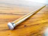 Antique 1910s Art Nouveau Walking Stick Cane with Silver Top