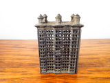 Antique Cast Iron Bank High Rise Tiered Building Piggy Money Box A C Williams