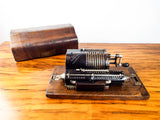 Antique 1920s Lipsia 3 Mechanical Pin Wheel Calculator