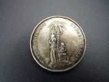 Antique Silver Temperance Total Abstinence Medal British India Badge Pin 1862