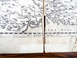 Original Antique 16th C Map Of France ~ 1573 Galliae Regni Potentiss Ortelius