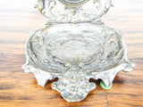 Antique Victorian Pocket Watch Swivel Stand Metal Watch Holder French Cherub