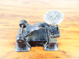 Antique Art Nouveau Victorian Cast Iron Embossing Stamp