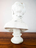 Antique French Sevres Bisque Head Of Boy Bust Sculpture Brongniart After Houdon