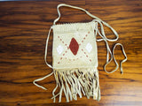 Vintage Western American Plains Indian Beaded Cheyenne Beaver Skin Medicine Bag