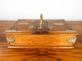 Antique German Wooden Oak Cigarette Cigar Humidor