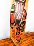 Vintage Coast Salish Wood Carving Eagle Paddle by William Watts