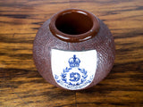 Antique Ceramic Military Match Holder & Striker