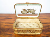 Louis XVI Gold Gilt Ormolu Beveled Glass Casket