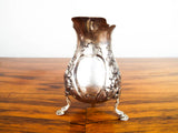 Antique Georgian British 1754 Sterling Silver Cream Jug