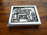 Vintage Religious Art Henryk Winograd Pure Silver HW999 Repousse Paperweight