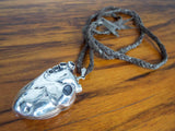 Contemporary Ludevine Human Heart Necklace Locket 925 Silver Marked Jewelry