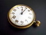 Antique 1920s Doxa 8 Day Open Face Goliath Swiss Pocket  Watch