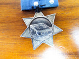 Antique European Silver Star TD Endragt Medal