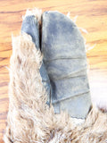 WW2 USAF B-17 Bomber Machine Gunner Mittens Wolf Fur Trigger Finger Gloves 1940s