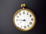 Antique 1920s Doxa 8 Day Open Face Goliath Swiss Pocket  Watch