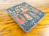 18th C Antique Religious Painted Icon Dormition Orthodox Art Mary Mother of God