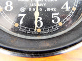 Vintage WW2 Seth Thomas Mark I Boat Clock Bakelite 1942 US Navy WWII No 9980