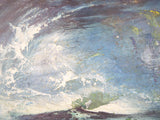 Vinatge Original Seascape Oil on Board Painting