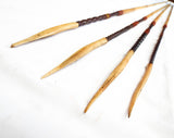 Antique Set of Cassowary Bone Head Hunting Tipped Arrows ~ Papua New Guinea