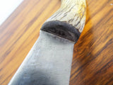 Antique 19th C Stag Horn Indian Native American Knife