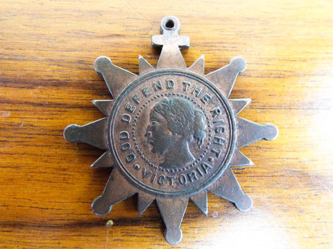 Antique Queen Victoria Legion of Honor Temperance Medal