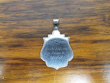 Antique Silver Religious 1886 Temperance Prohibition Medallion Medal Pendant