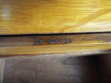 Antique English Wooden Oak Cigarette Box