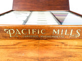 1900 Antique Advertising Pacific Mills Cotton Wood Display Case Salesman Sample