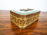 Louis XVI Gold Gilt Ormolu Beveled Glass Casket