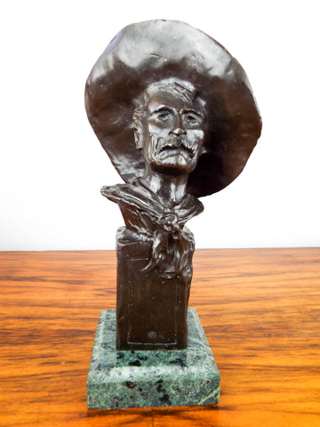 Vintage Western Bronze Sculpture by Frederic Remington ~ "The Sergeant"