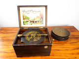 Antique 1900 German Symphonion Music Box plus 25 Discs