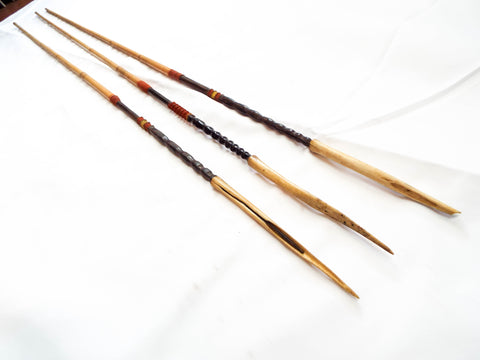 Antique Cassowary Bone Tipped Arrows ~ Papua New Guinea