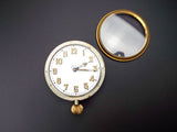 Antique 1920s Doxa 8 Day Open Face Goliath Swiss Pocket  Watch