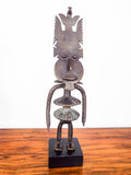 Vintage Patinated Bronze African Sculptures